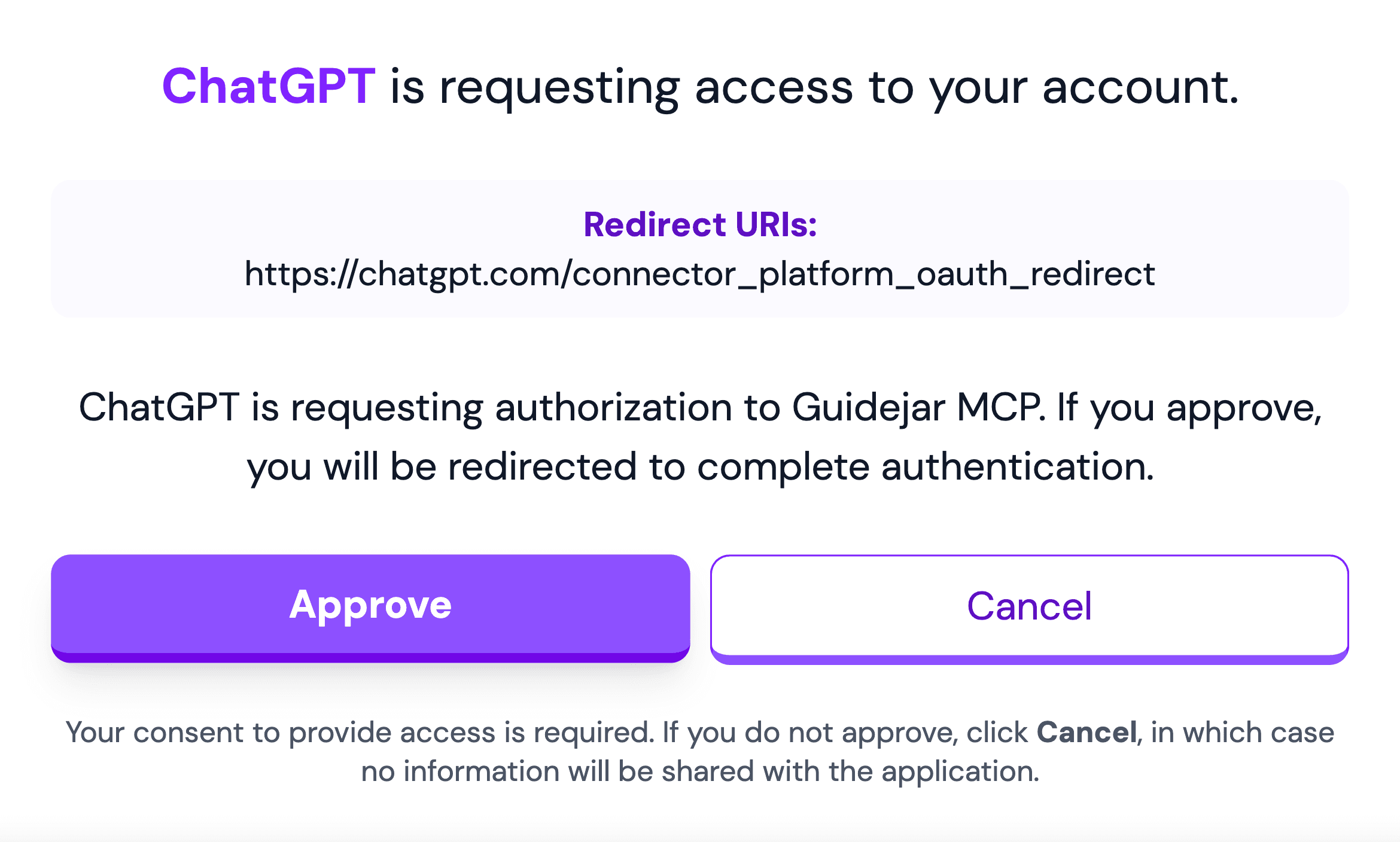 Approve the Connection