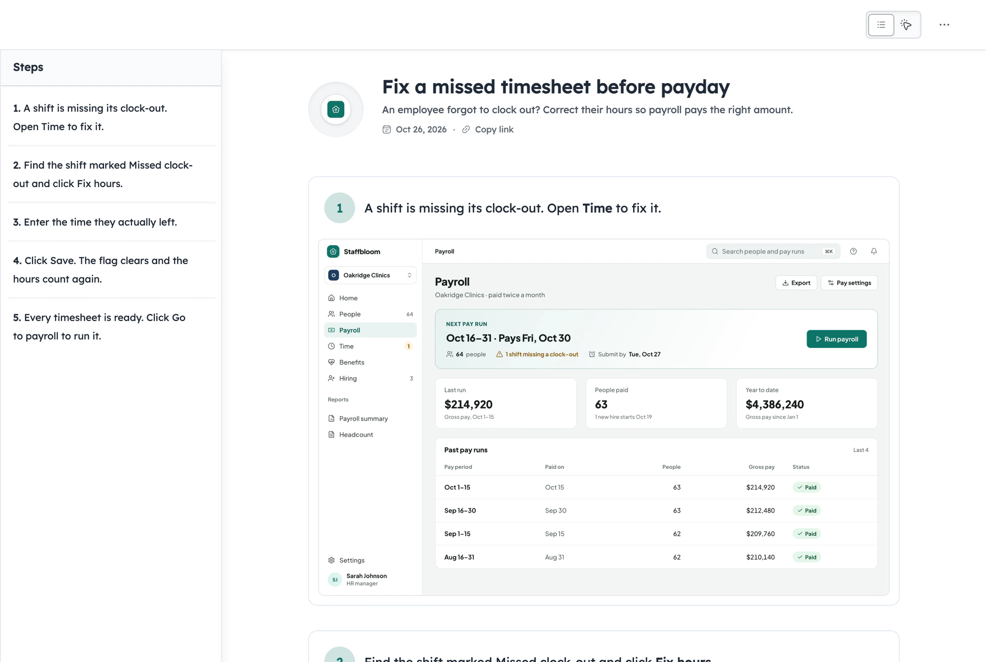 A company help center and guide built with Guidejar