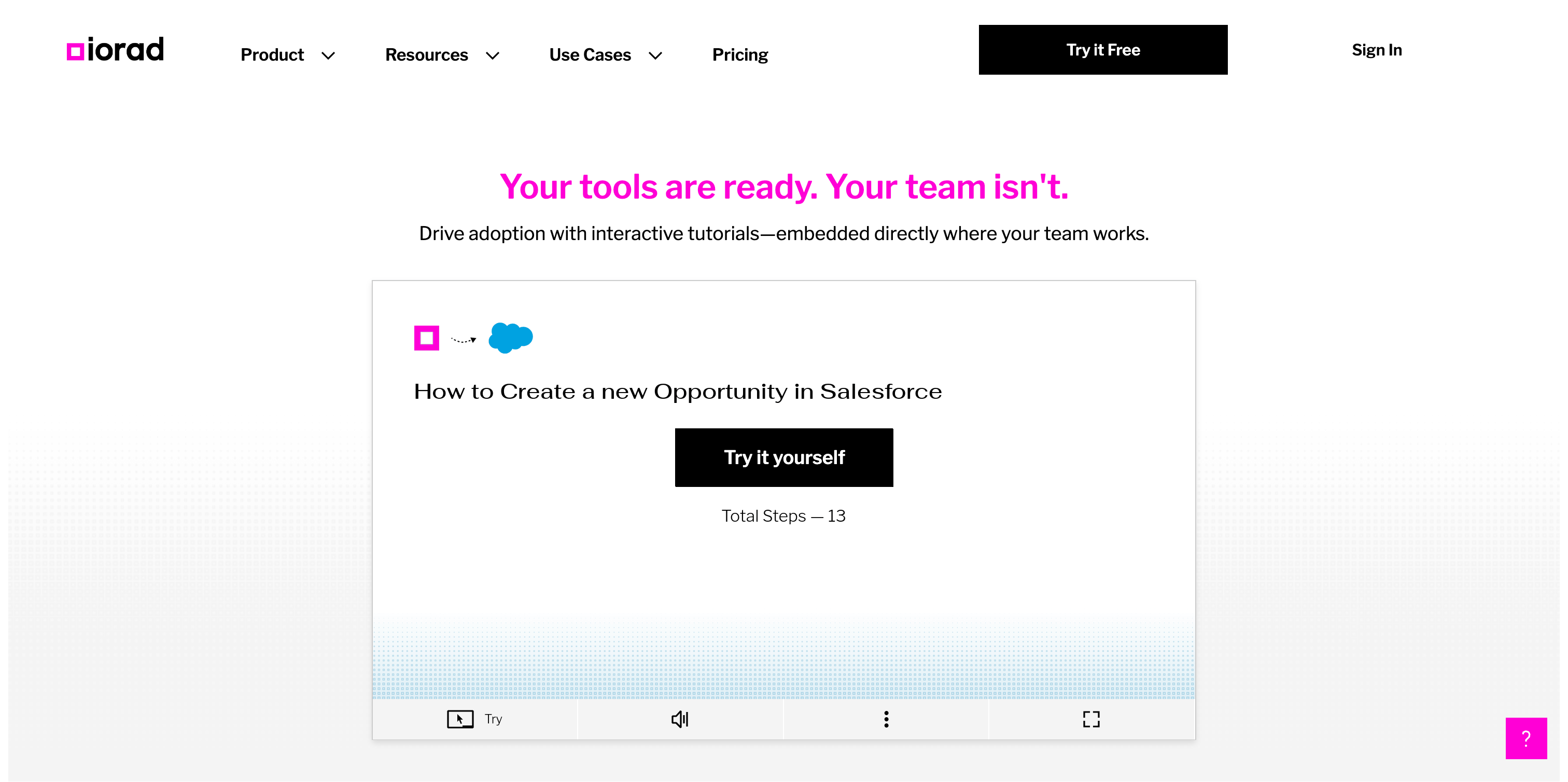 iorad landing page